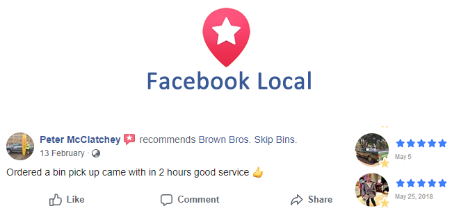 Facebook Local Reviews